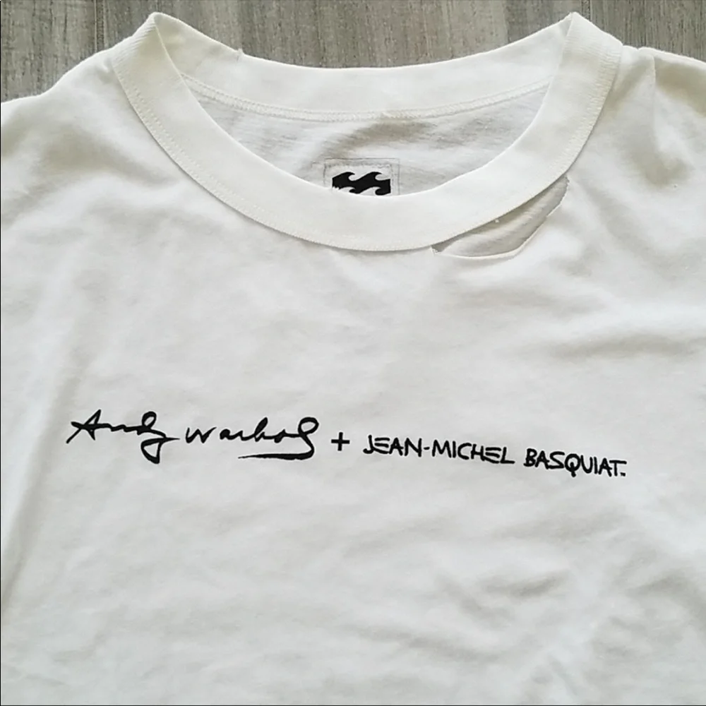 🔥BILLABONG🔥LAB COLLECTION ANDY WARHOL AUTOGRAPH DISTRESS TEE SOLD OUT NWT - Picture 2 of 2